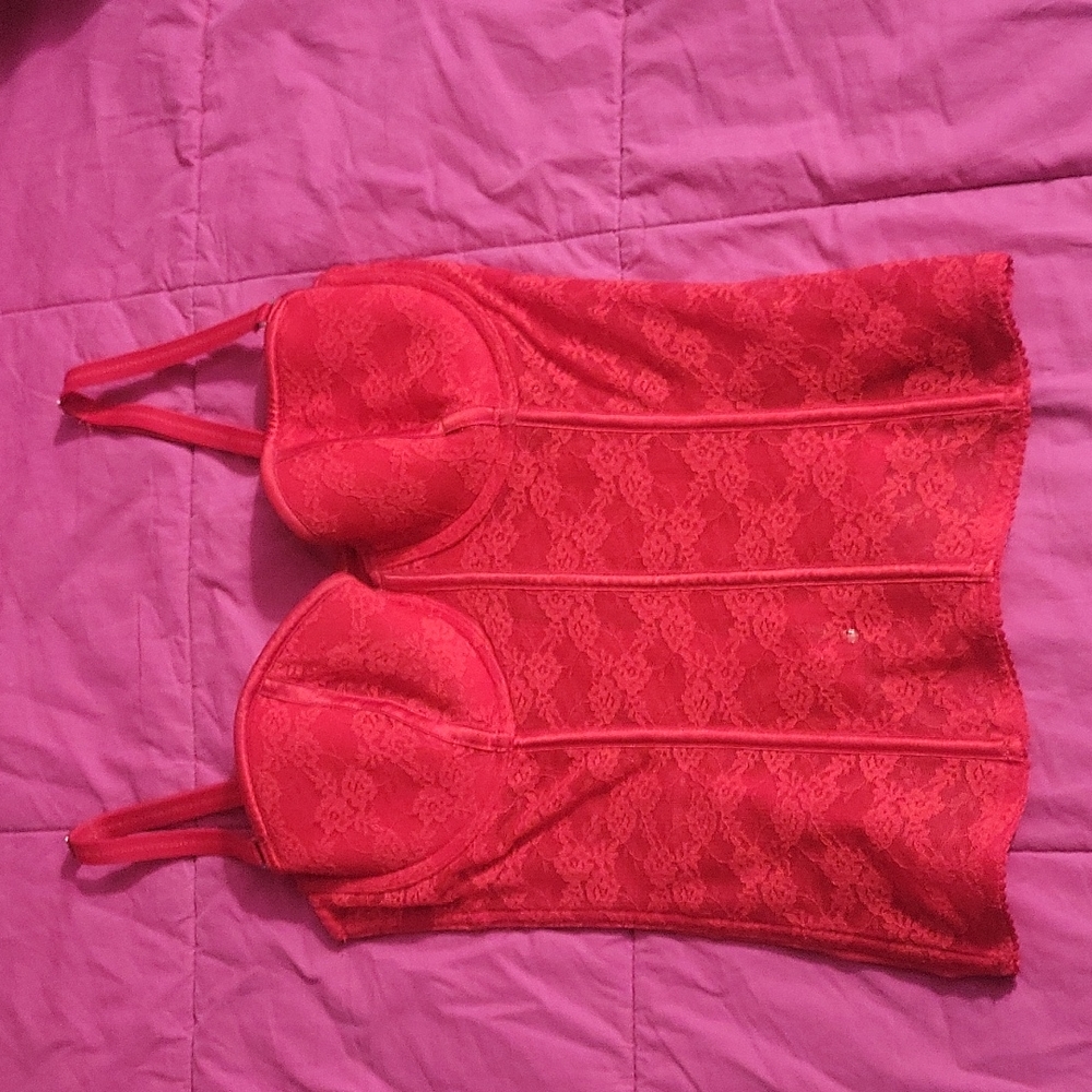 Victoria's Secret Red Corset 36C